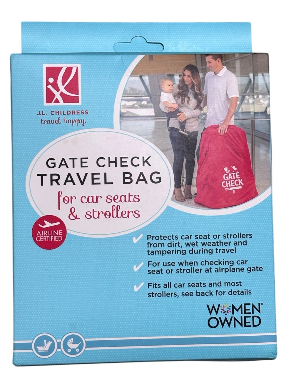 J.L. Childress Gate Check Travel Bag for Car Seats & Strollers Airline Certified